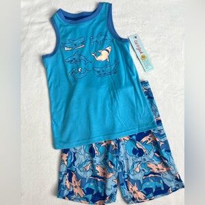 Cat & Jack Shark Print Kids Set